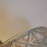 Vintage ceiling lamp molded glass