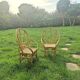 Paire de fauteuils en rotin