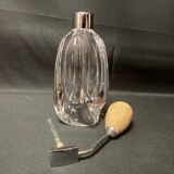 Old bottle perfume vaporizer in crystal and chrome pear XXth
