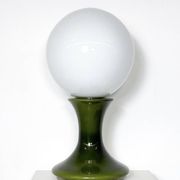 Mid-Century Modern Green Table Lamp, Italy
