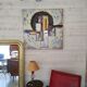 Tableau abstrait huile sur toile