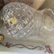 Pair of cut glass and Limoges porcelain wall sconces