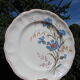 6 Longchamp Marguerite blue earthenware plates