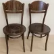 Set of 4 TON wooden dining chairs, 20th century, Czechoslovak, 90 × 46 cm