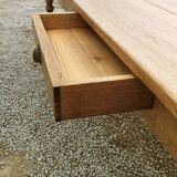 Elegant and refined 230 X 73 solid oak farmhouse table.