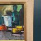 Original Swedish Oil on Canvas – Abstract Still Life – Signed – Vintage