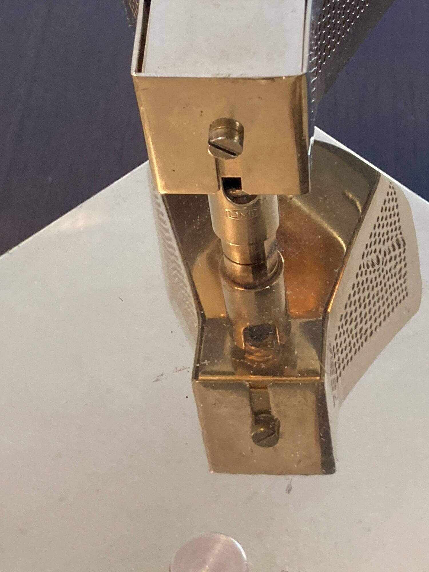 Vintage brass ceiling light OMI – Space Age design from the 1970s