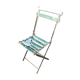 Vintage folding latte garden chair