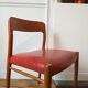 Moller chair model 75 oak and leather