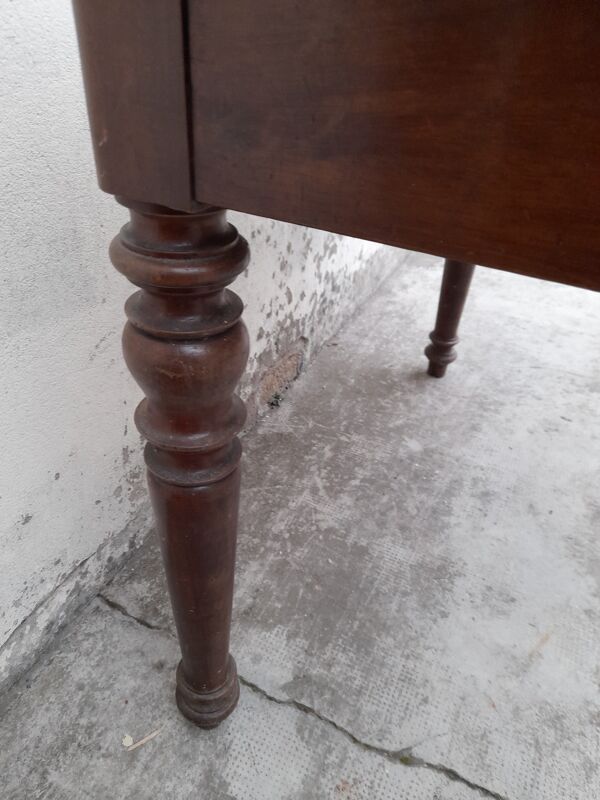 Table de ferme plateau pliant dit '' Portefeuille '' 1900