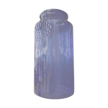 Vase verre bleu cobalt