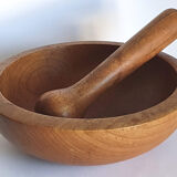 Scandinavian vintage wood mortar