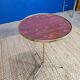 Vintage brass and rosewood side table