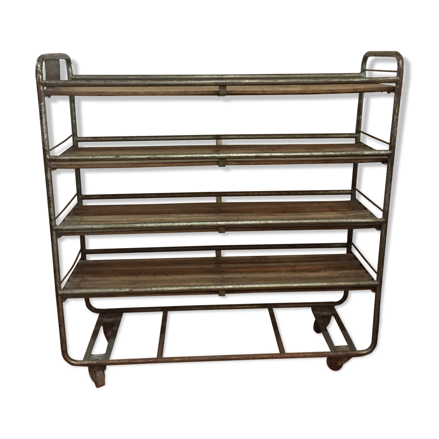 Industrial shelves on wheels