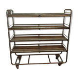 Industrial shelves on wheels