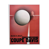 Affiche tennis coupe Davis Cassandre 69x91 cm