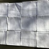 12 Square BB towels damask Art Deco style