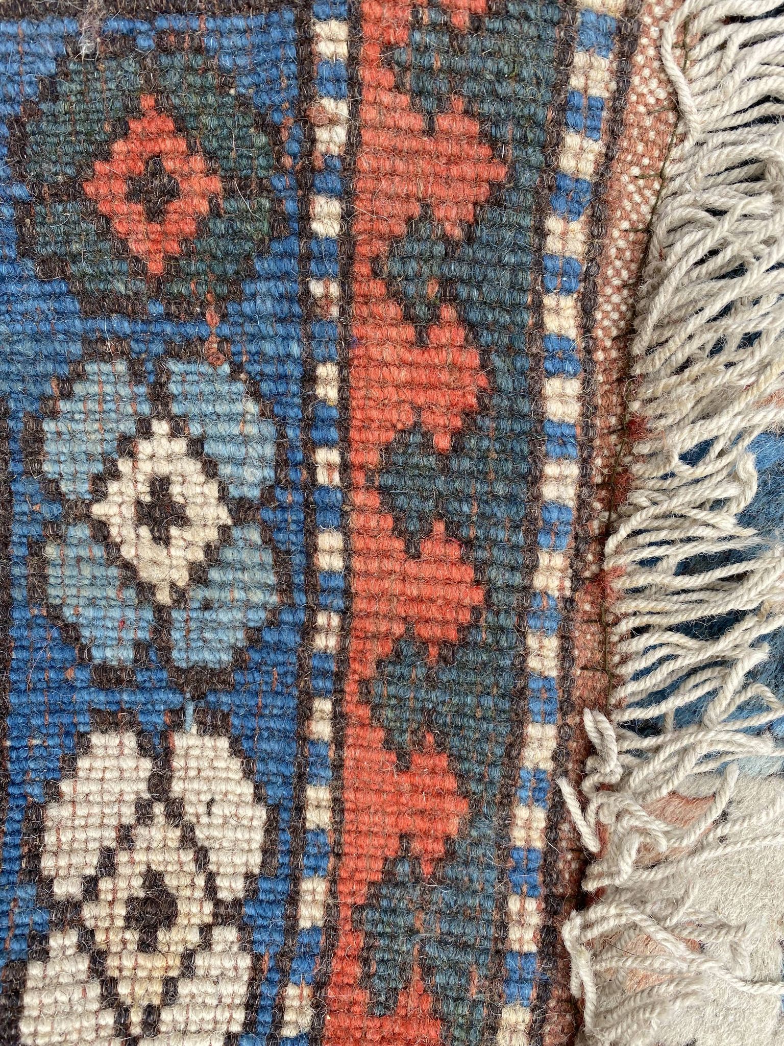 Vintage Turkish carpet Kars Anatolia handmade 224x324 cm