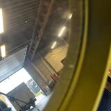 Miroir mural rond vintage vert citron