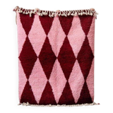 Off-white Moroccan rug with geometric patterns, 250cm x 200cm