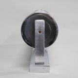 1930s Bauhaus tubular wall light, chrome & glass, Czechoslovakia