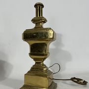 Lampe de table italienne en laiton massif des années 50