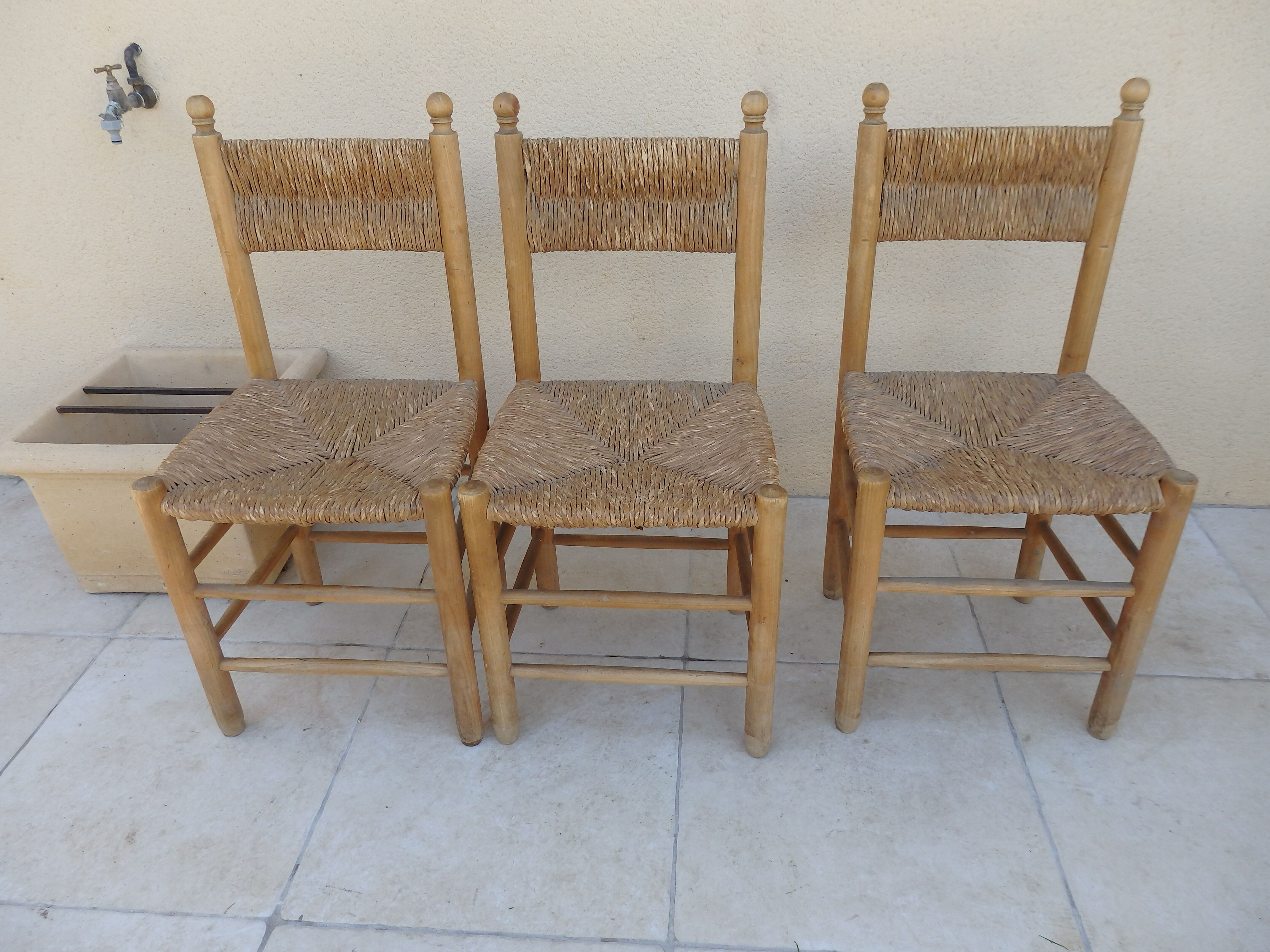 Vintage straw chair