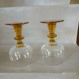 2 antique wine glasses