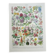 Old engraving 1928, Flower 2, plant, flowerbed, horticulture • Lithograph, Original plate