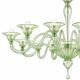 Elegant Contemporary Rigadin Murano Glass Chandelier