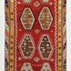 Grand Kilim Designer Vintage, Tapis Anatolien Rouge Fait Main, 149x308 Cm