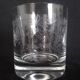 Set of 6 whisky glasses engraved with floral motifs