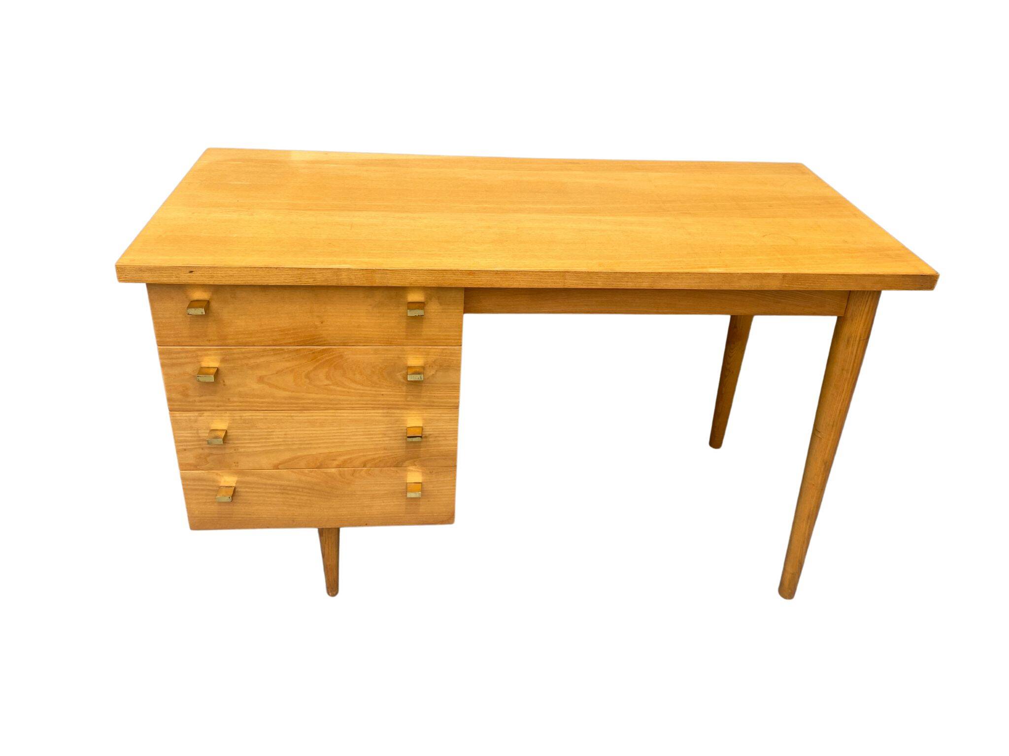 Bureau en hêtre, Tchécoslovaquie 1970