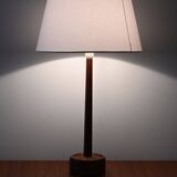1950s/60s Danish teak turned table lamp