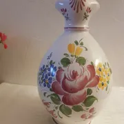 Aiguiere ancienne en faience de Badonviller decor  floral