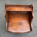 19th century Georgian bedside table in solid mahogany wood