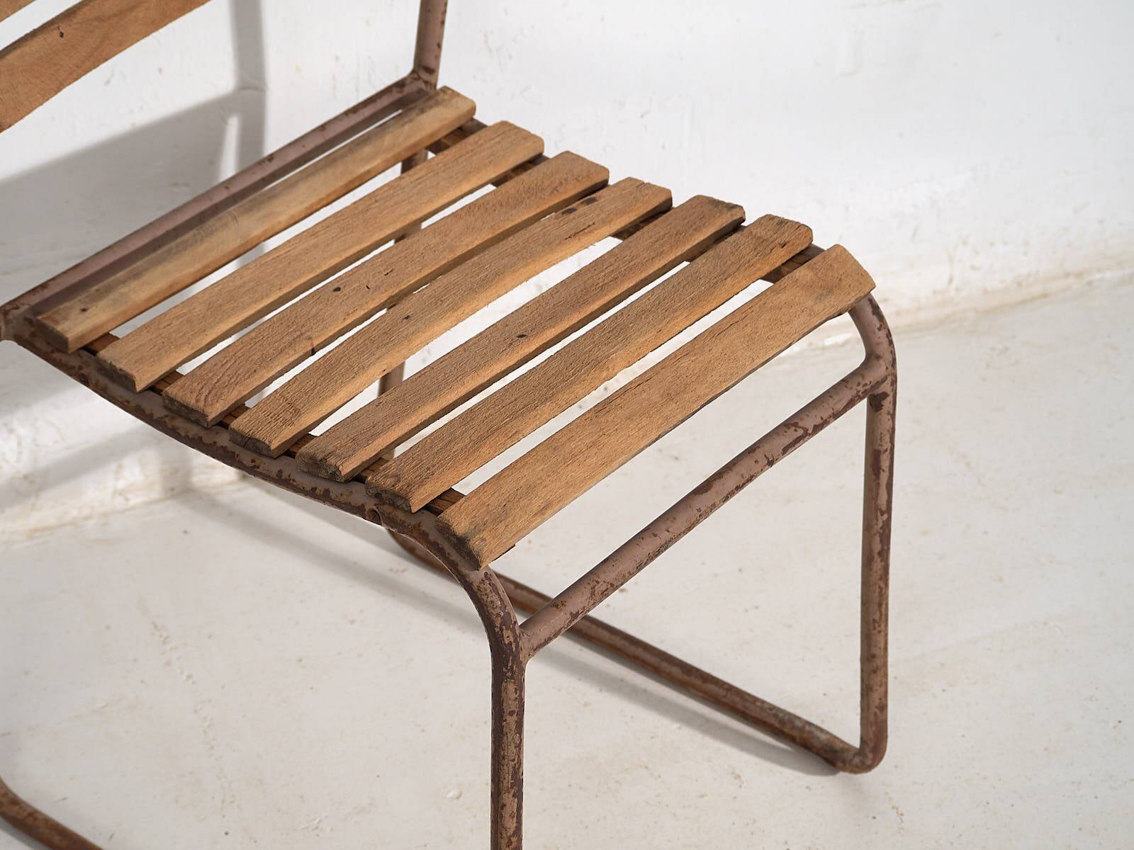 Antique garden chairs (c.1920). Set of 4 pieces #1