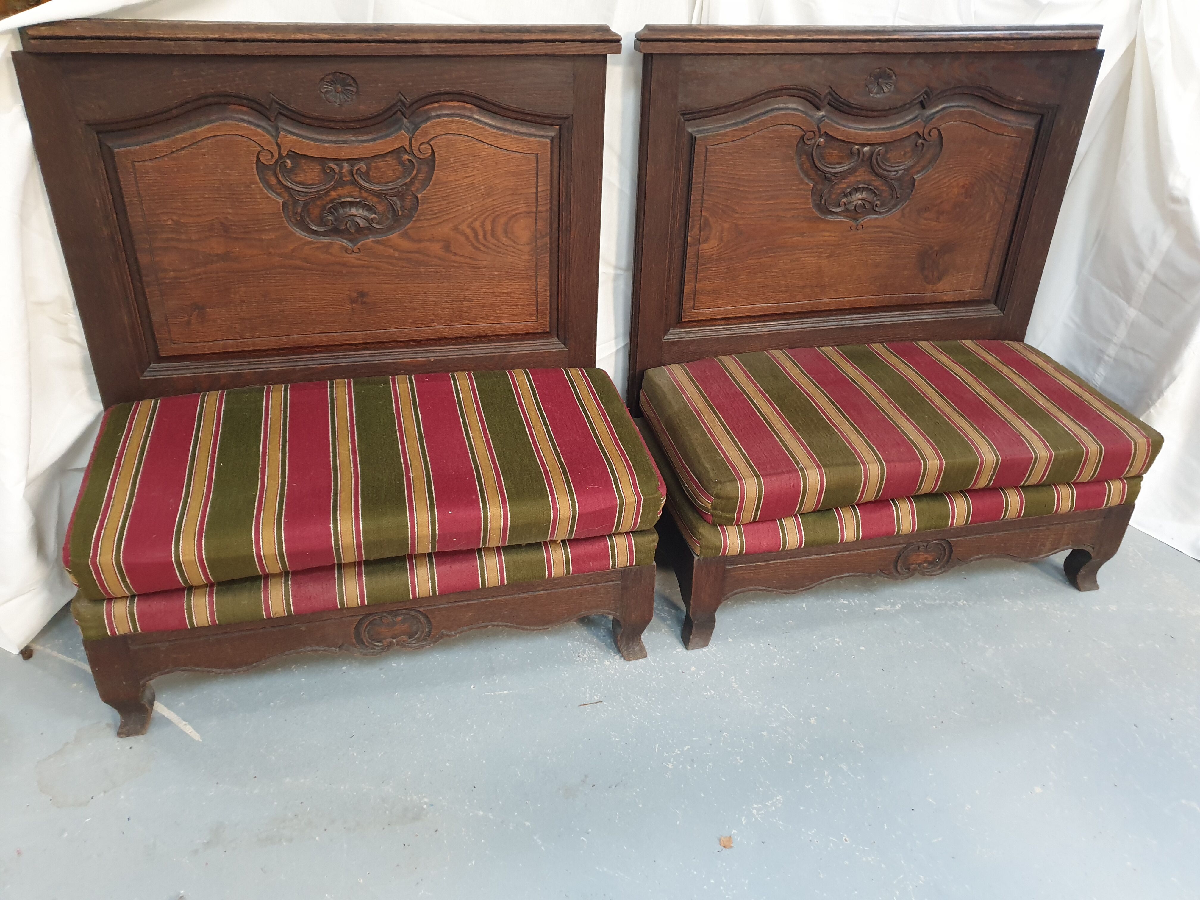 Pair of farm benches