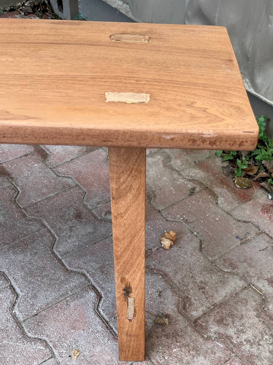 Wooden bench