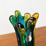 Italian Sommerso vase in Murano glass attributed to Flavio Poli for Seguso, 1970s.