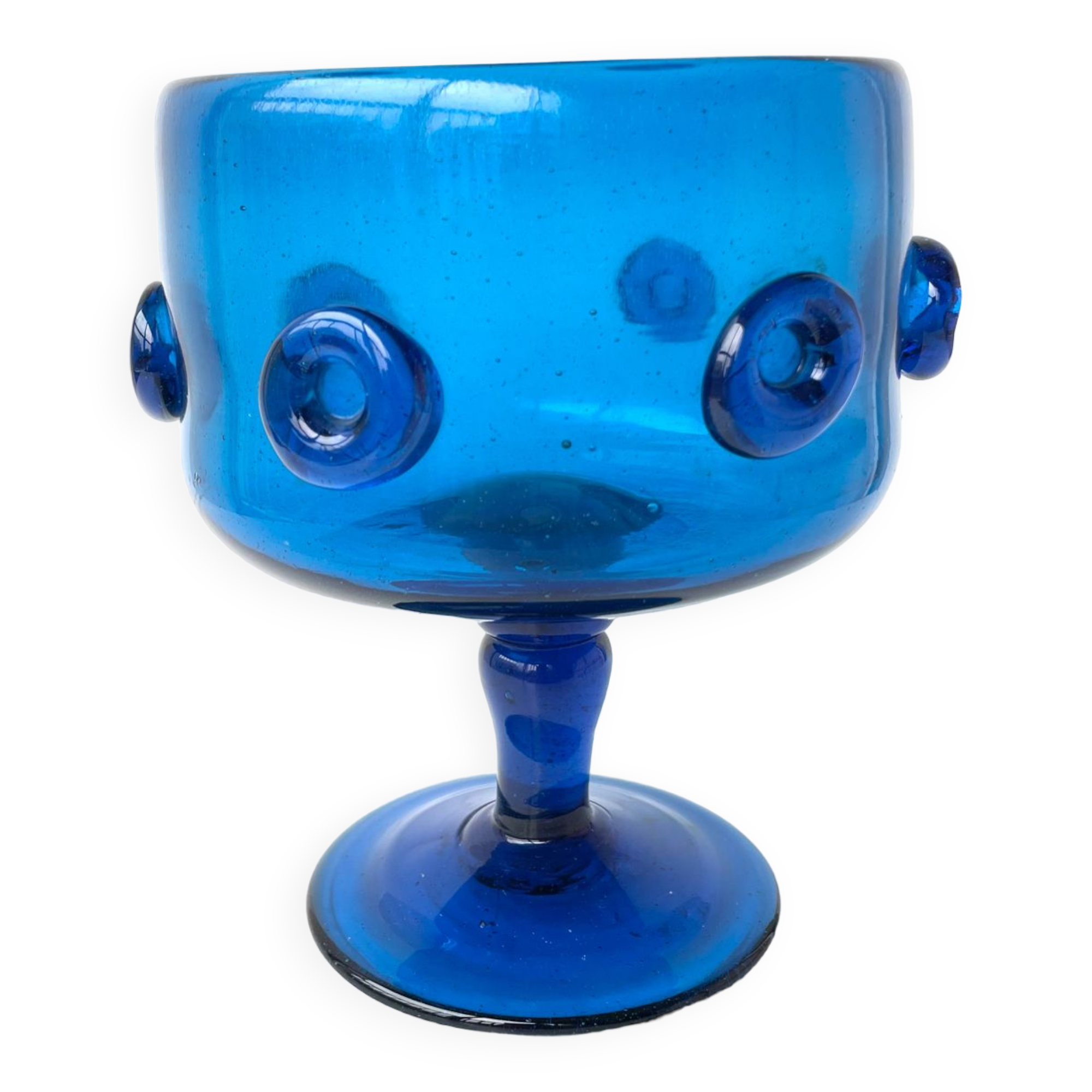 Blown glass vase from the 1970s