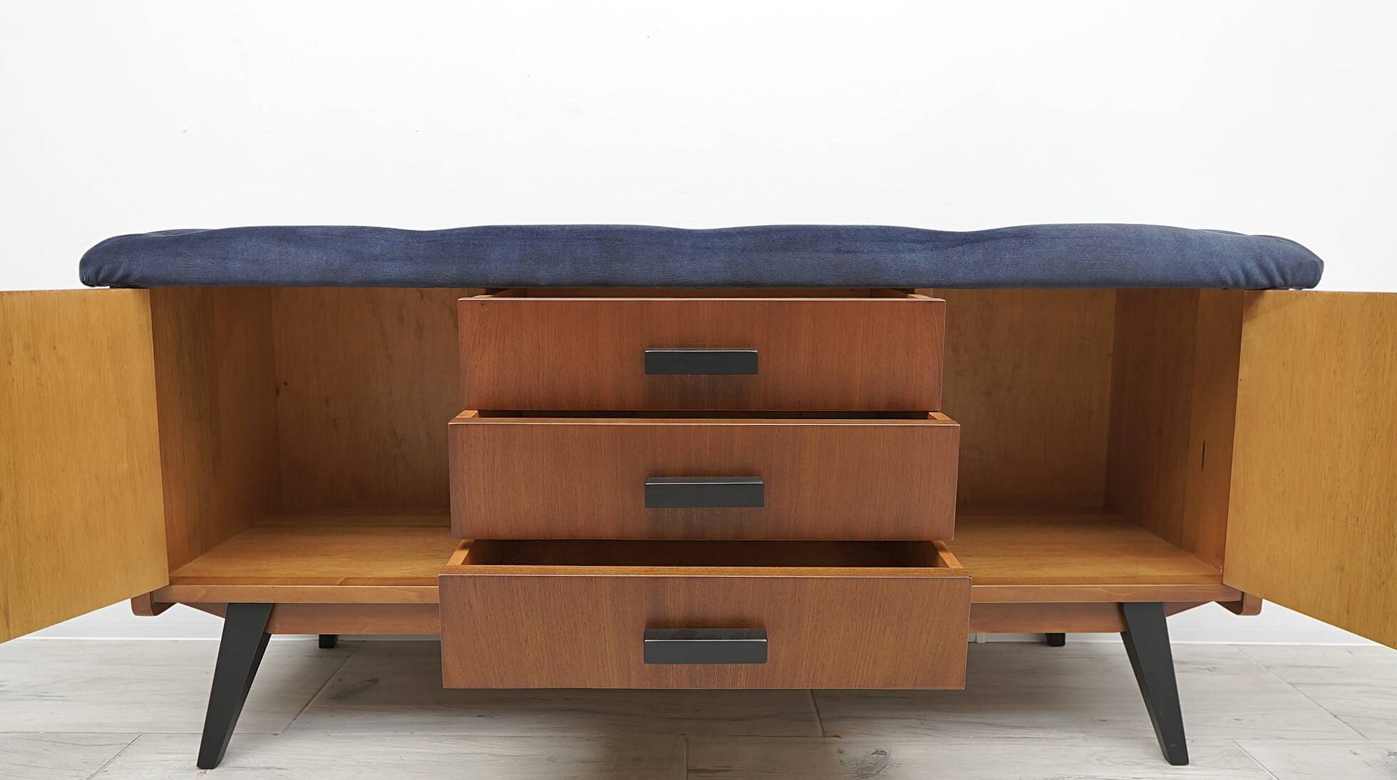 PRL chest of drawers, Meblostyl Dobrodzień. After professional renovation.