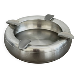 Vintage Stainless Steel Ashtray Space Age Design 70s