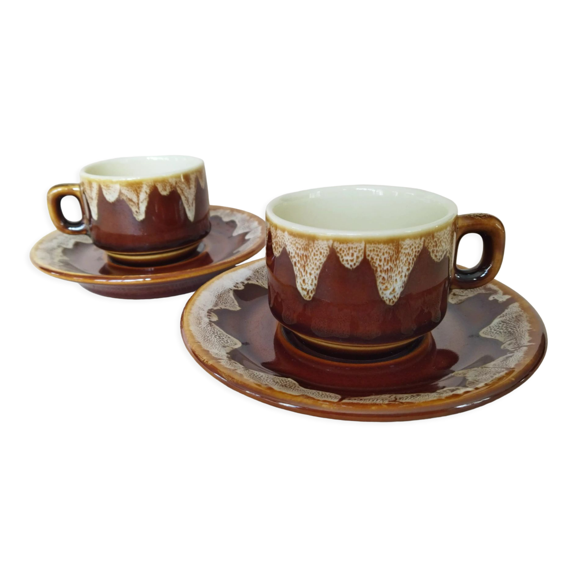 2 bistro coffee cups