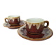 2 bistro coffee cups