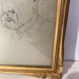 Tableau ancien, portraits, milieu XX siècle