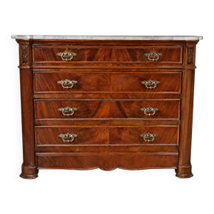 Commode ancienne Napoléon - marbre