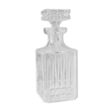 Cast crystal decanter