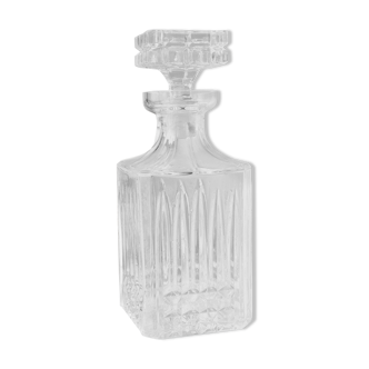 Cast crystal decanter