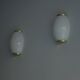 Murano wall lights from the 1980s - Italian design - Swirled glass and brass